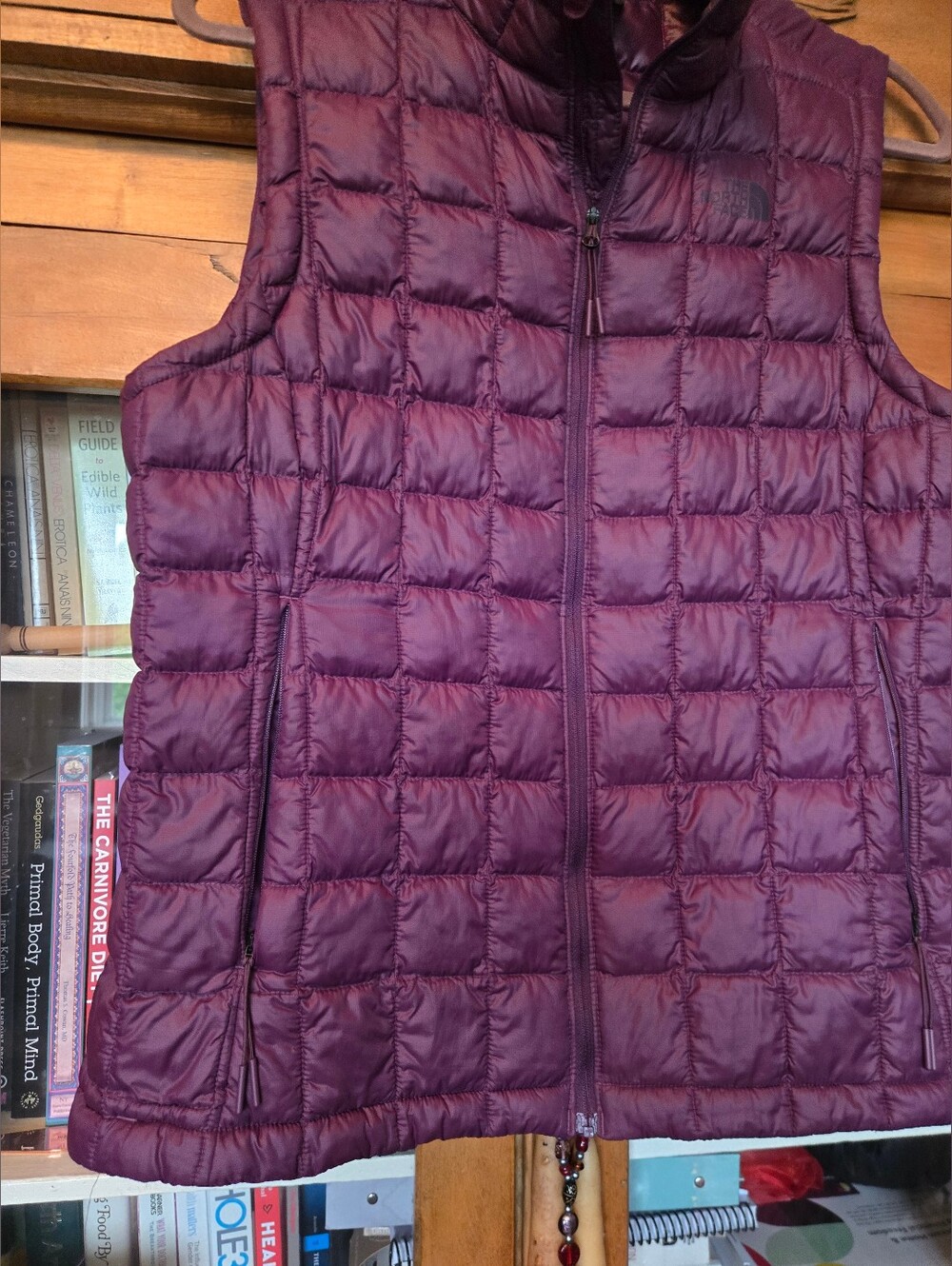 The North Face ThermoBall Eco Vest Women’s L Plum Purple Quilted - Picture 2 of 8